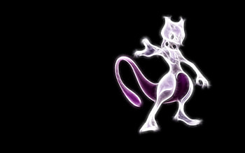 Pokemon Mewtwo Neon HD wallpaper