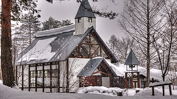 Building, Snow, Religious, Church, Churches HD wallpaper