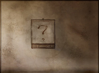 Tomorrow?, abstract, logo HD wallpaper