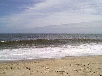 Afternoon Walk, sky, ocean, wave, beach HD wallpaper