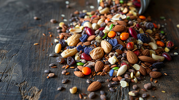 Delicious Trail Mix - Nutty & Sweet Snack Background, nut, Seeds, healthy snacks, food HD wallpaper