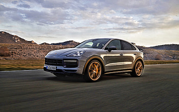 2022, Porsche Cayenne Turbo GT, , front view, exterior, new gray Cayenne Turbo GT, German cars, Porsche HD wallpaper