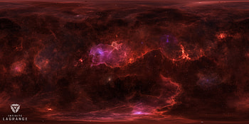 Nebula, fantasy, tim barton, red, space, cosmos HD wallpaper