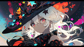 Anime Girl: Enchanted Star Witch, Anime, girl, anime girl HD wallpaper