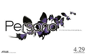 Persona Old Logo, video game, Persona HD wallpaper