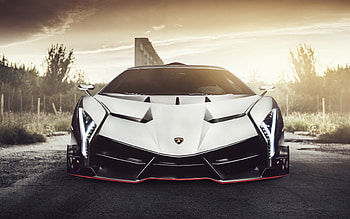 Lamborghini Veneno, VAG White version, Supercar , Italian sports cars HD wallpaper