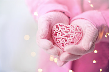 valentine, pink, abstract, love HD wallpaper