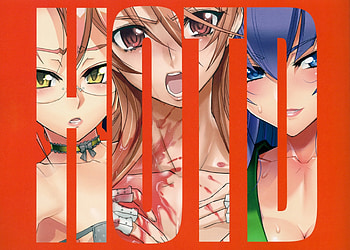 highshool of the dead, blue eyes, purple hair, red, brown hair, pink hair, green eyes HD wallpaper