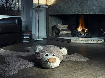 Ex bear, chair, toy, room, house, , fireplace, apartment, bear, mansion HD wallpaper