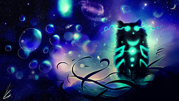 Art, Cat, Glow, Cheshire Cat HD wallpaper