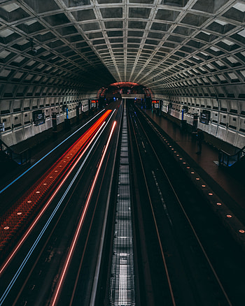 Miscellanea, Miscellaneous, Railway, Station, Underground, Rails HD phone wallpaper