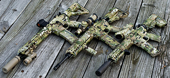 ar 15 assault rifle wood sight HD wallpaper