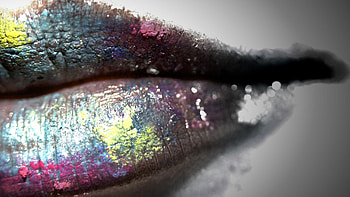 Chic and fashionable lip art, Trend-setting makeup inspiration, Stylish and eye-catching, Beauty and creativity HD wallpaper