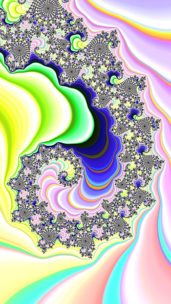 Fractal Art for your Smart or Tablet, pastel, spring, CGI, psychedelic, trippy, Abstract, fractal HD phone wallpaper