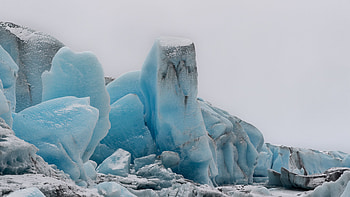 Glacier Frozen Ice Snow Blue Sky Background Nature HD wallpaper
