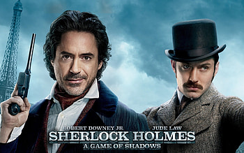 Jude Law, Sherlock Holmes, Doctor Watson, Movie HD wallpaper