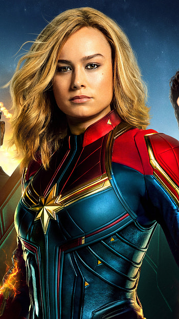 Captain Marvel, Film, Cast HD phone wallpaper
