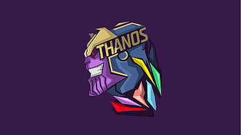 Thanos Minimalism , thanos, minimalism, avengers-infinity-war, supervillain, artwork, artist, digital-art, superheroes, artstation HD wallpaper