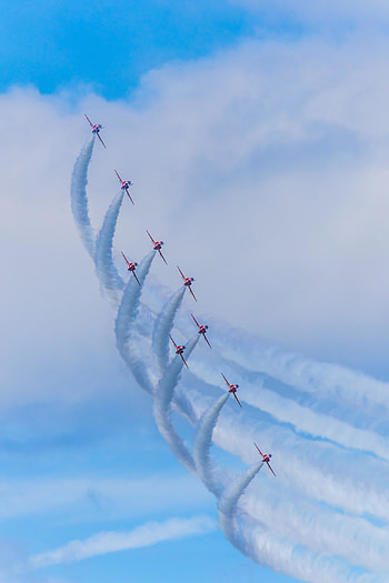 Jet fighters, air show, sky HD phone wallpaper