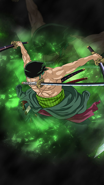 Roronoa Zoro: Green Santoryu , Roronoa Zoro, Anime, One Piece HD phone wallpaper