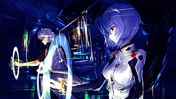 Gintoki Sakata, Gintama crossover, Neon Genesis Evangelion mashup, Anime fusion HD wallpaper