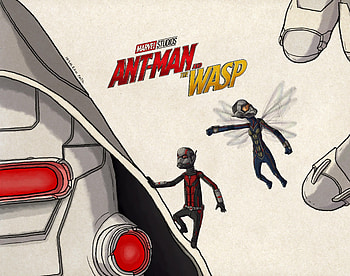 Ant Man And The Wasp Fan Art, ant-man-and-the-wasp, ant-man, 2018-movies, movies, behance, artist, digital-art HD wallpaper
