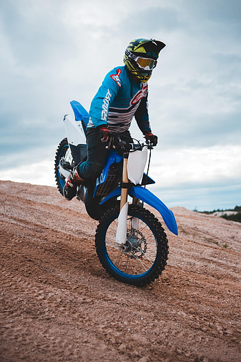 Sand, Motorcycles, Motorcyclist, Helmet, Motorcycle, Trick HD phone wallpaper