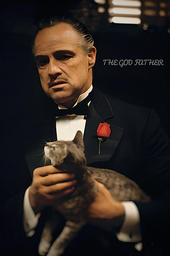 The godfather, thegodfather, cat HD phone wallpaper