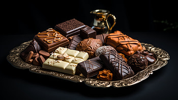 Decadent Chocolate Assortment, AI Art, food, chocolate HD wallpaper