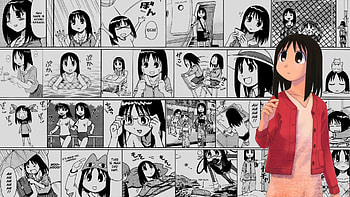 Ayumu Kasuga manga collage, Anime, Azumanga Daioh, manga HD wallpaper