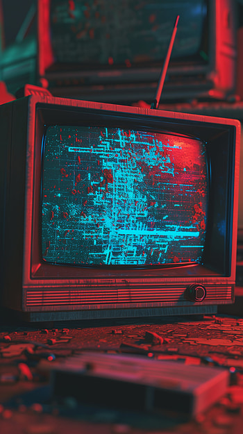 Glitchwave Retrovision, TV, glitch HD phone wallpaper