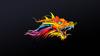 Dragon, Facets HD wallpaper