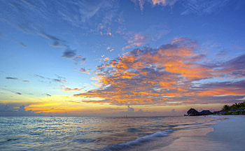 ocean sunset, fun, cool, nature, sunset, ocean HD wallpaper