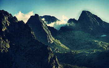 Nature, Sky, Mountains, Smoke, Shroud HD wallpaper
