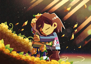 Frisk and Asriel, Asriel (Undertale), Frisk (Undertale), video game, Undertale HD wallpaper