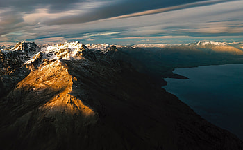 Lake Wakatipu, mountains, lake, nature HD wallpaper