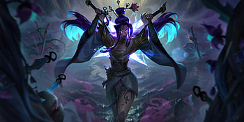 Artwork, online game, Katarina, League of Legends HD wallpaper