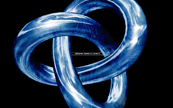Burning Ice 2 Never Ending Loop, blue, rings, metalic, loop, never ending HD wallpaper
