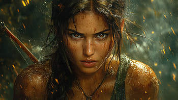 Lara Croft — Tomb Raider: Quad Fan Art, Lara Croft, Tomb Raider, fan art HD wallpaper