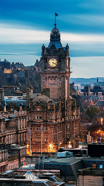 Edinburgh Skyline, Serene HD phone wallpaper