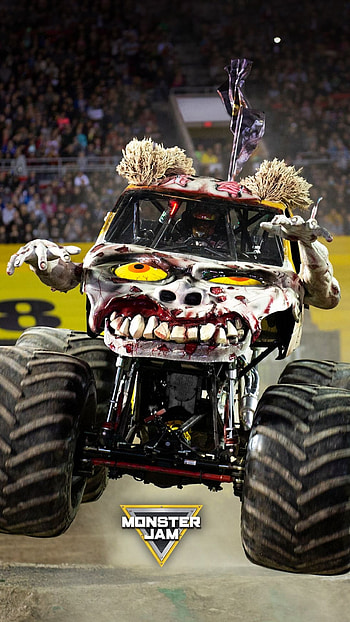 Zombie, Monster Trucks HD phone wallpaper