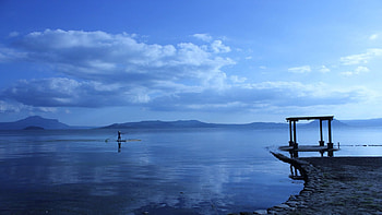 Beauty of Nature, blue, sea, man, nature, beauty HD wallpaper