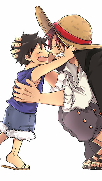 Monkey D. Luffy & Shanks, Shanks (One Piece), Monkey D. Luffy, Anime, One Piece HD phone wallpaper