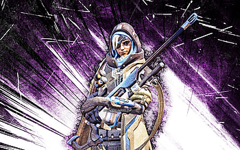 Ana, grunge art, Overwatch, creative, blue abstract rays, Overwatch characters, Ana Overwatch HD wallpaper