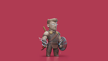 Thor: Ragnarok, god of thunder, 3d art HD wallpaper