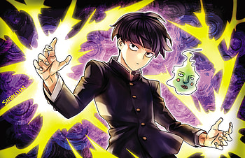 Artwork, Mob Psycho 100 HD wallpaper