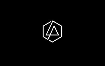 Linkin Park logo, minimal, music stars, black background, Linkin Park white logo, Linkin Park minimalism, Linkin Park HD wallpaper