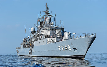TCG Fatih, F-245, , vector art, TCG Fatih drawing, Turkish Naval Forces, creative art, TCG Fatih art, F245, vector drawing, abstract ships, TCG Fatih F-245, Turkish Navy HD wallpaper