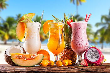 Tropicana, melon, fruit, coconut, drinks HD wallpaper