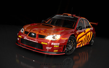 Subaru Impreza WrX sti, subaru, tuning, impreza, red HD wallpaper